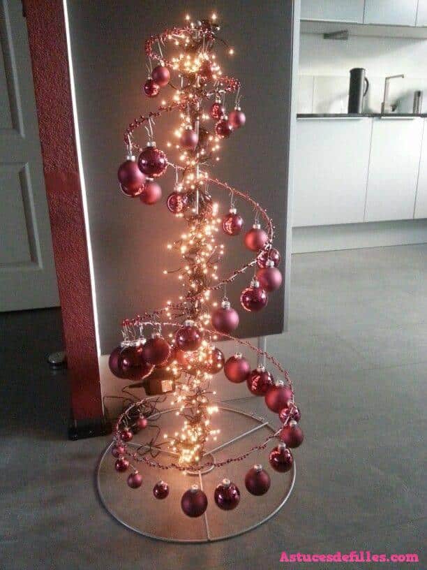 62 idées de décorations de Noël avec des sphères 10
