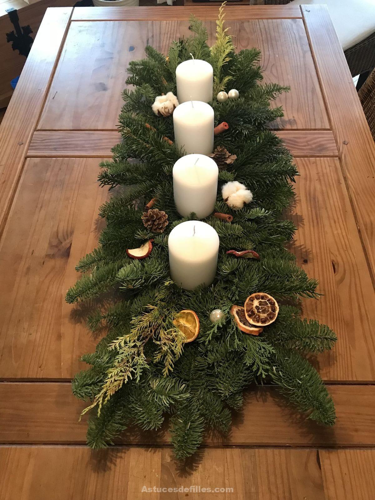 80 Beaux centres de table pour décorer votre table de Noël 13 80 Beaux centres de table pour décorer votre table de Noël 13