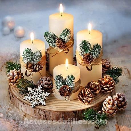 80 Beaux centres de table pour décorer votre table de Noël 4 80 Beaux centres de table pour décorer votre table de Noël 4