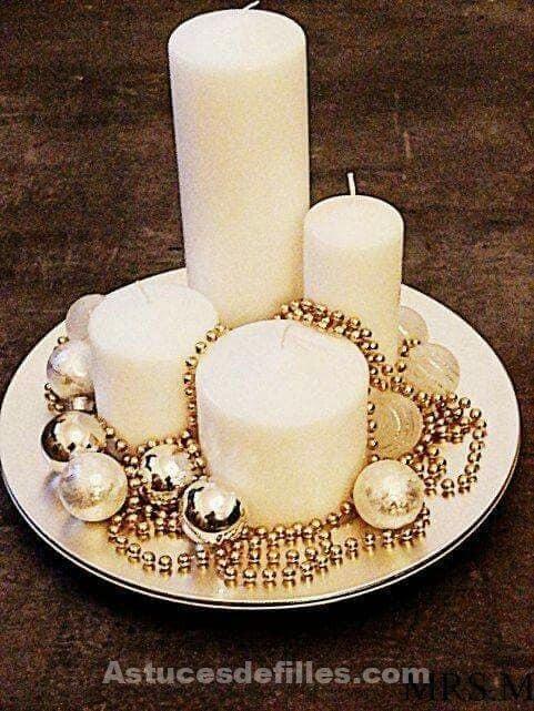 80 Beaux centres de table pour décorer votre table de Noël 32 80 Beaux centres de table pour décorer votre table de Noël 32