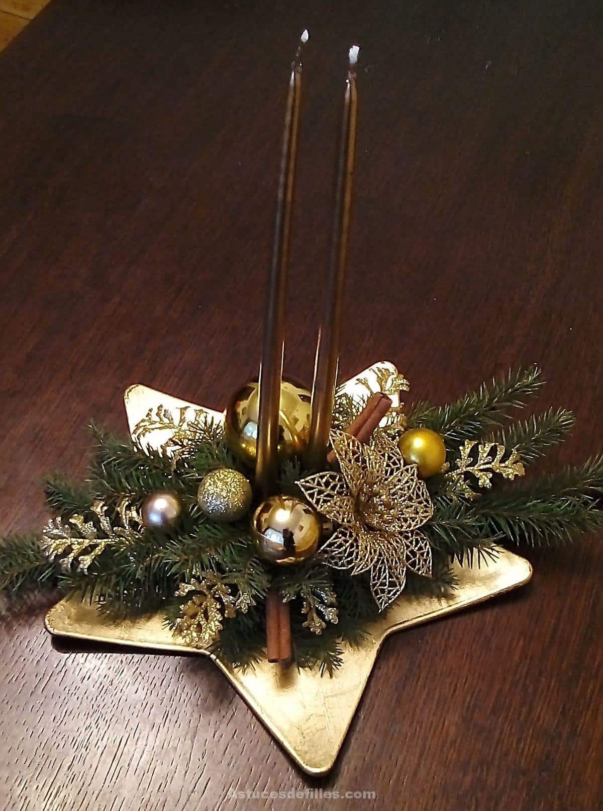 80 Beaux centres de table pour décorer votre table de Noël 34 80 Beaux centres de table pour décorer votre table de Noël 34