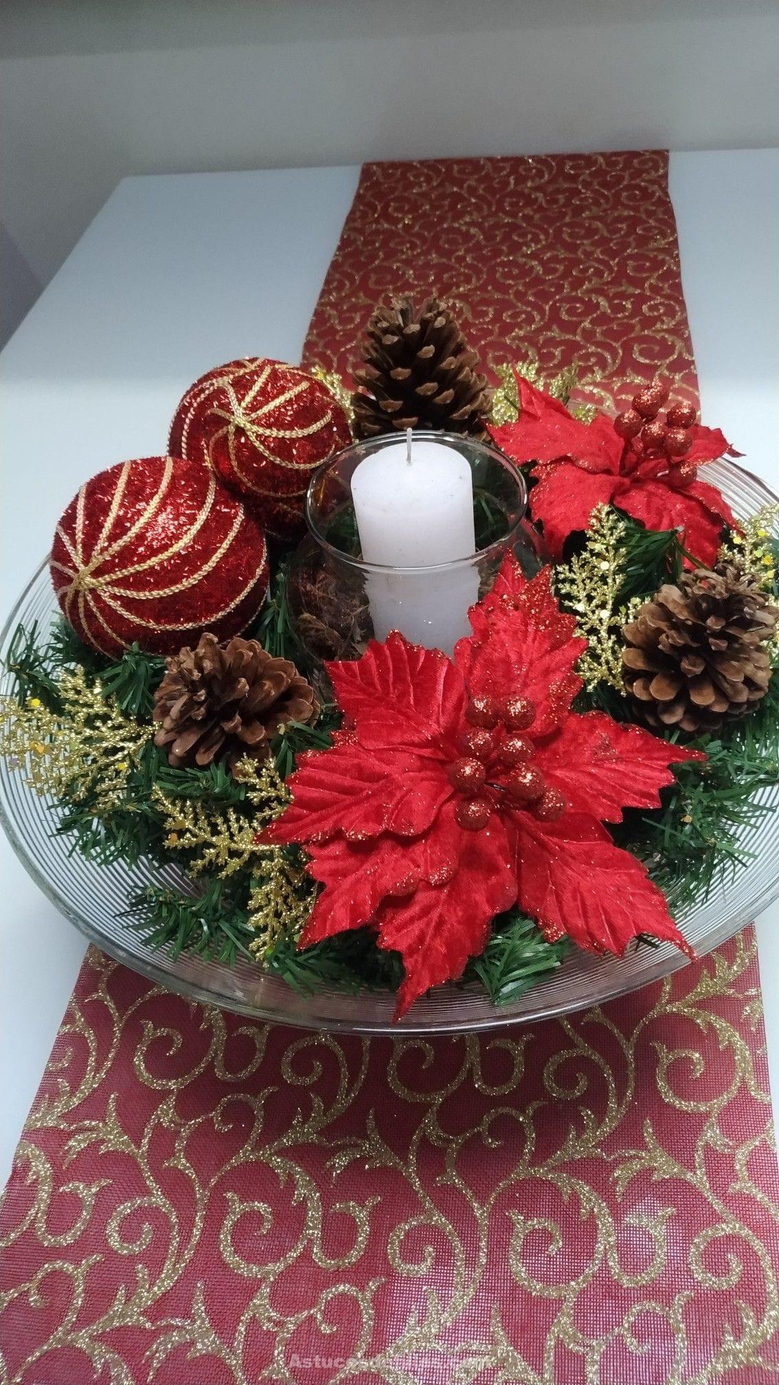 80 Beaux centres de table pour décorer votre table de Noël 53 80 Beaux centres de table pour décorer votre table de Noël 53