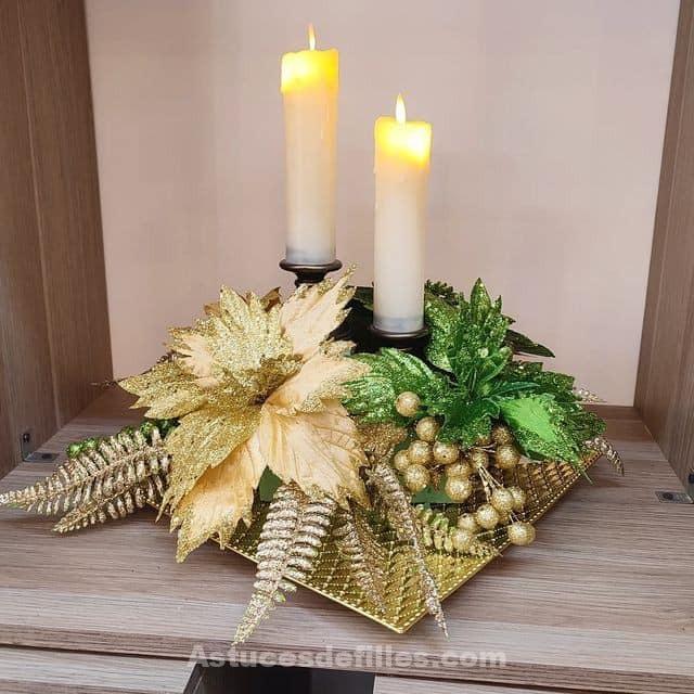 80 Beaux centres de table pour décorer votre table de Noël 61 80 Beaux centres de table pour décorer votre table de Noël 61