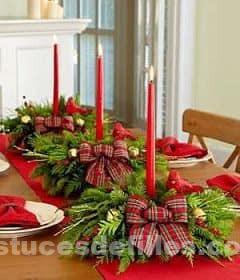 80 Beaux centres de table pour décorer votre table de Noël 62 80 Beaux centres de table pour décorer votre table de Noël 62