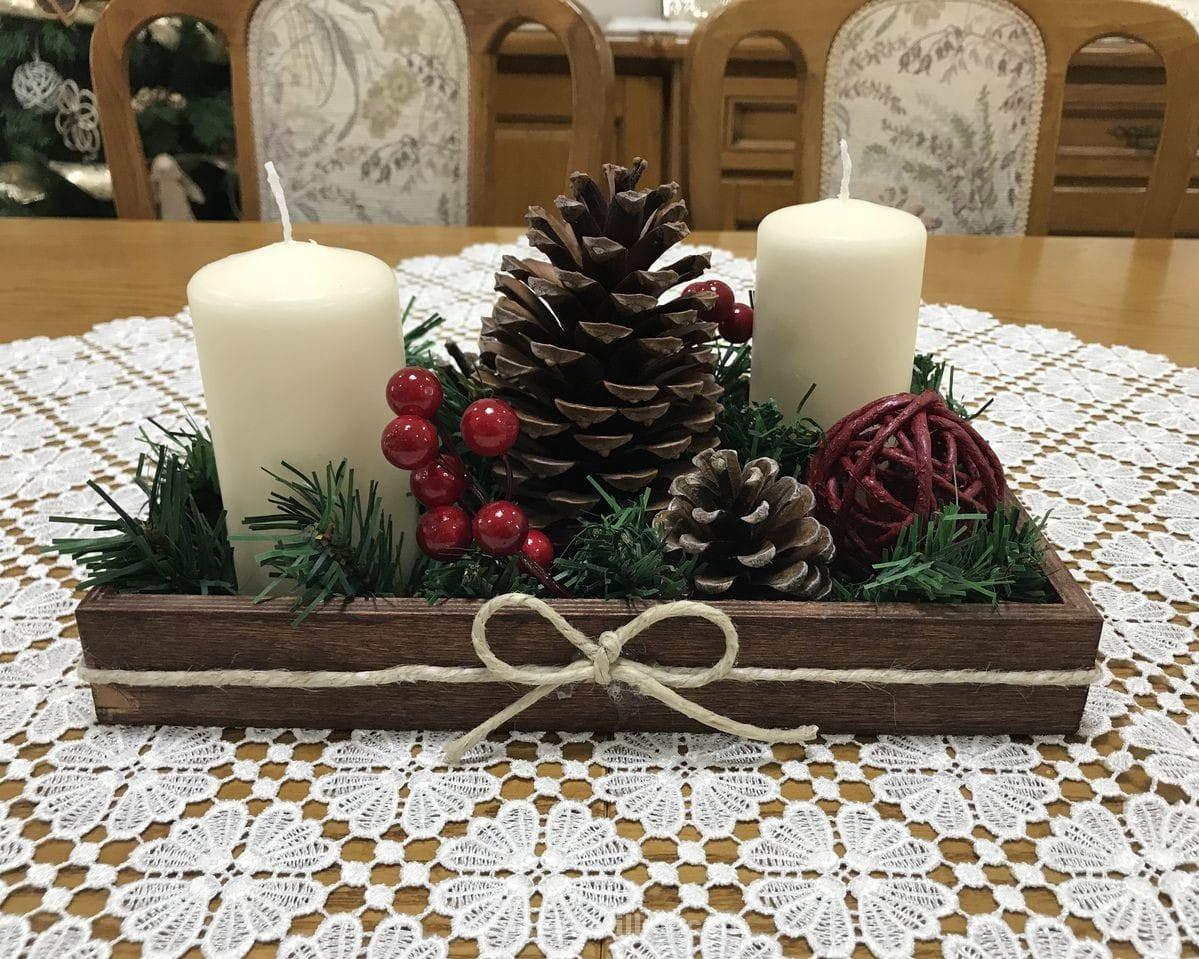 80 Beaux centres de table pour décorer votre table de Noël 67 80 Beaux centres de table pour décorer votre table de Noël 67