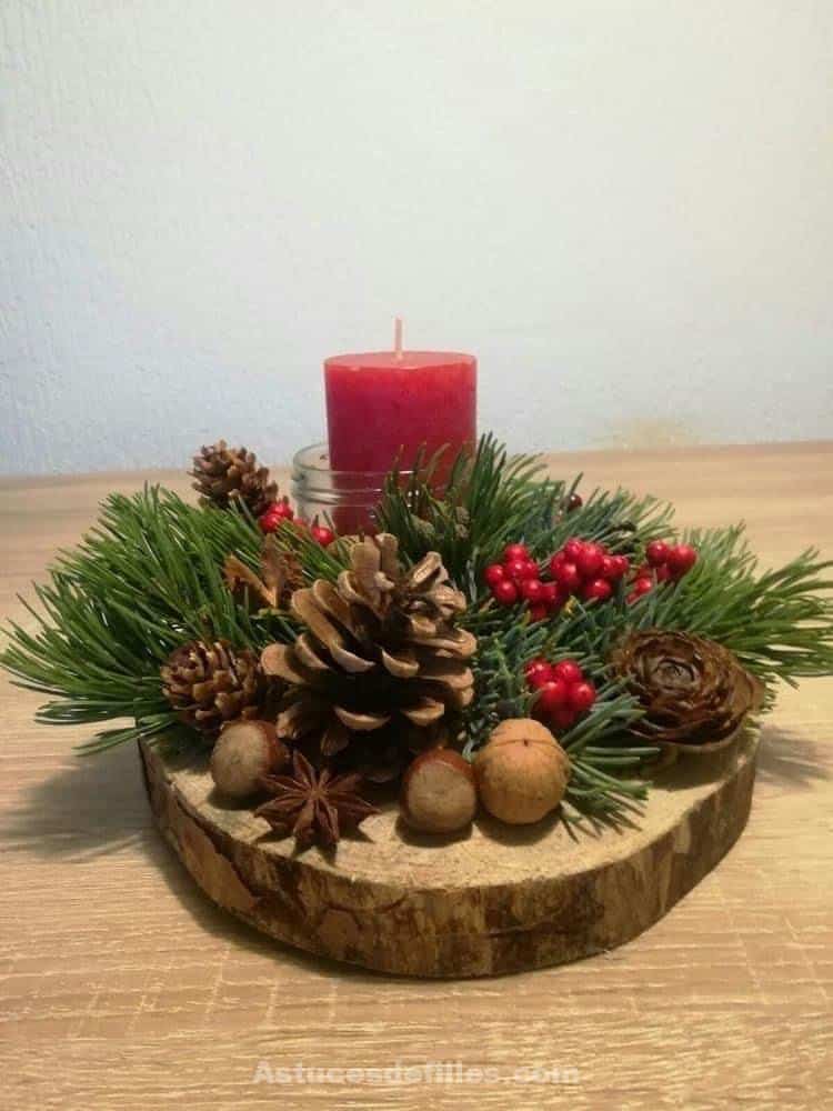 80 Beaux centres de table pour décorer votre table de Noël 76 80 Beaux centres de table pour décorer votre table de Noël 76