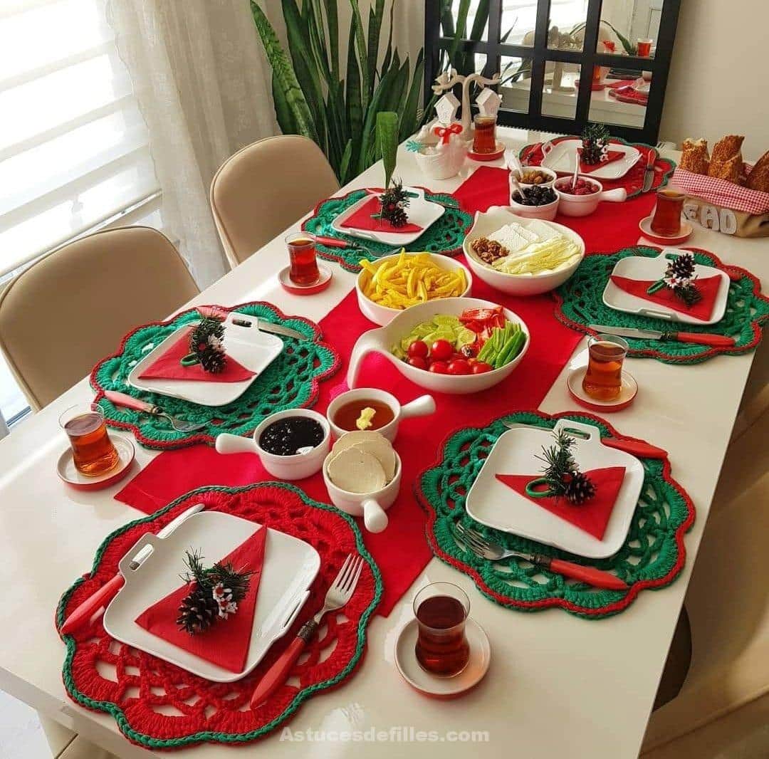 80 Décorations de tables de Noël et repas de Noël 6 80 Décorations de tables de Noël et repas de Noël 6