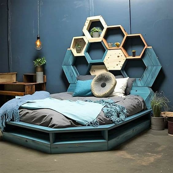 8 Designs modernes de lits en bois de palettes 5