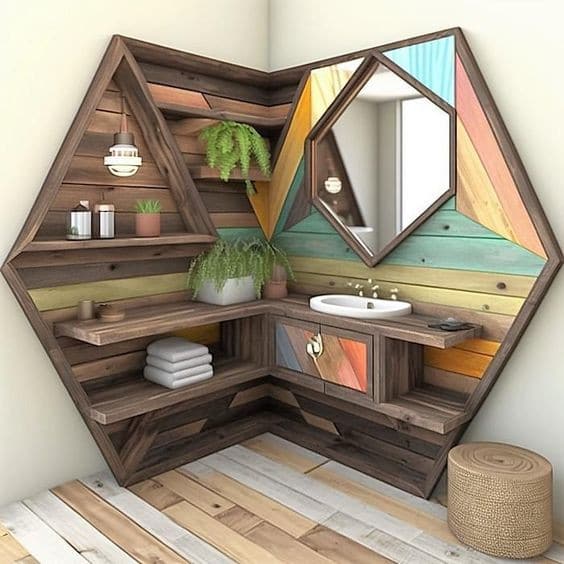 34 Meubles de salles de bain originaux en bois 2 34 Meubles de salles de bain originaux en bois 2