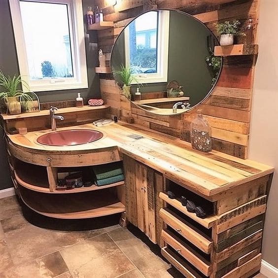 34 Meubles de salles de bain originaux en bois 3 34 Meubles de salles de bain originaux en bois 3