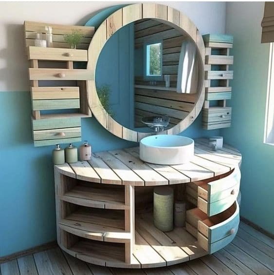 34 Meubles de salles de bain originaux en bois 7 34 Meubles de salles de bain originaux en bois 7