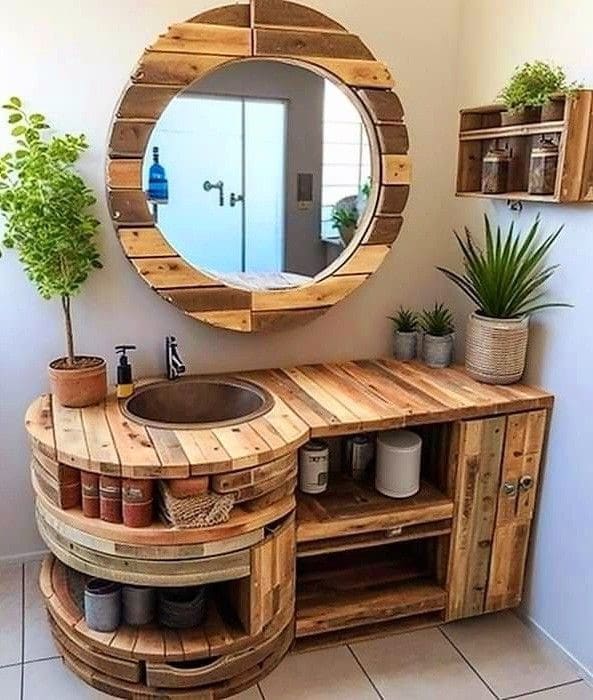 34 Meubles de salles de bain originaux en bois 8 34 Meubles de salles de bain originaux en bois 8