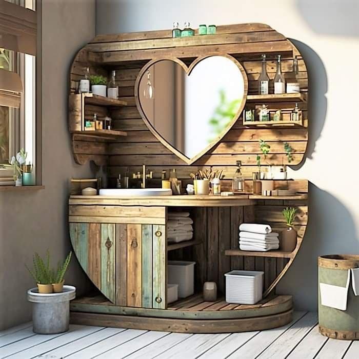 34 Meubles de salles de bain originaux en bois 9 34 Meubles de salles de bain originaux en bois 9