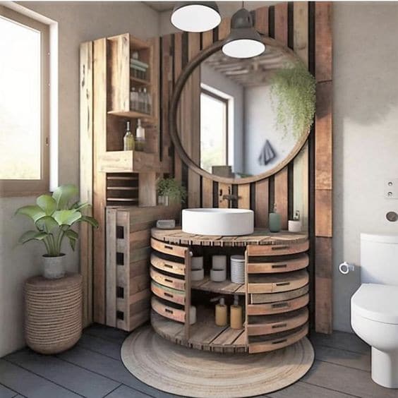 34 Meubles de salles de bain originaux en bois 11 34 Meubles de salles de bain originaux en bois 11