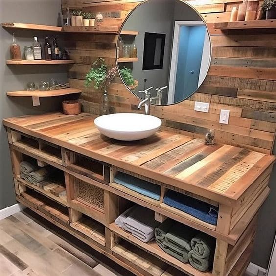 34 Meubles de salles de bain originaux en bois 13 34 Meubles de salles de bain originaux en bois 13