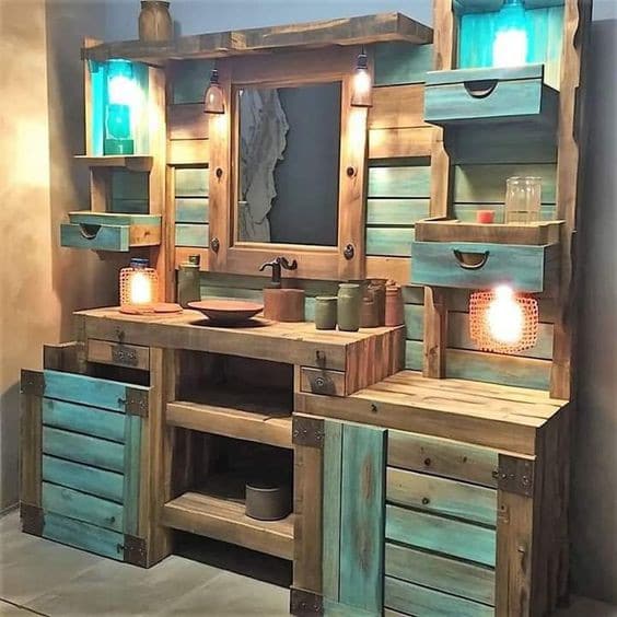 34 Meubles de salles de bain originaux en bois 14 34 Meubles de salles de bain originaux en bois 14