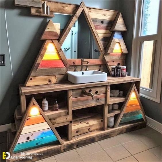 34 Meubles de salles de bain originaux en bois 22 34 Meubles de salles de bain originaux en bois 22
