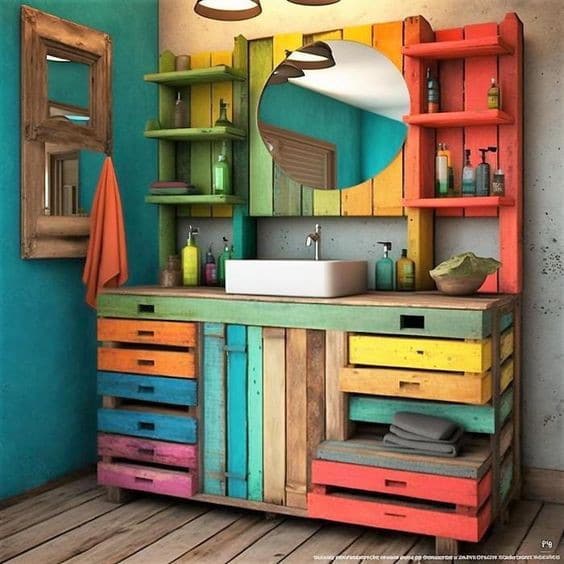 34 Meubles de salles de bain originaux en bois 23 34 Meubles de salles de bain originaux en bois 23