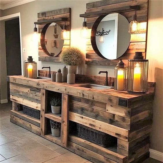 34 Meubles de salles de bain originaux en bois 24 34 Meubles de salles de bain originaux en bois 24