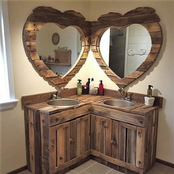 34 Meubles de salles de bain originaux en bois 26 34 Meubles de salles de bain originaux en bois 26