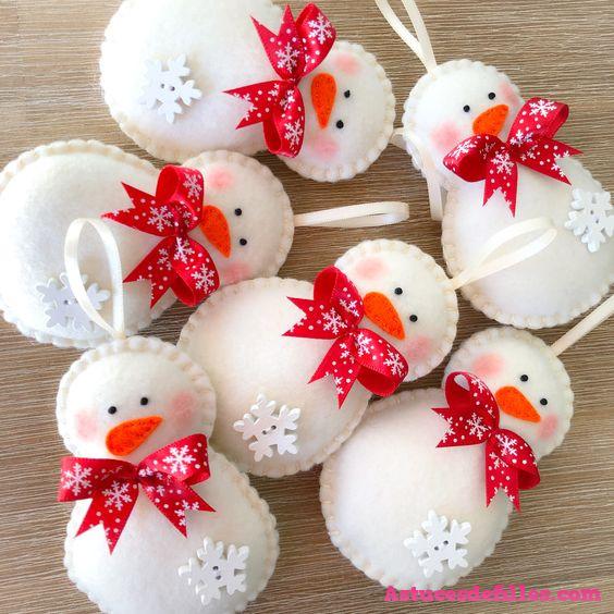 16 Décorations de Noël avec de la Feutrine 1 16 Décorations de Noël avec de la Feutrine 1