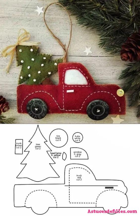16 Décorations de Noël avec de la Feutrine 2