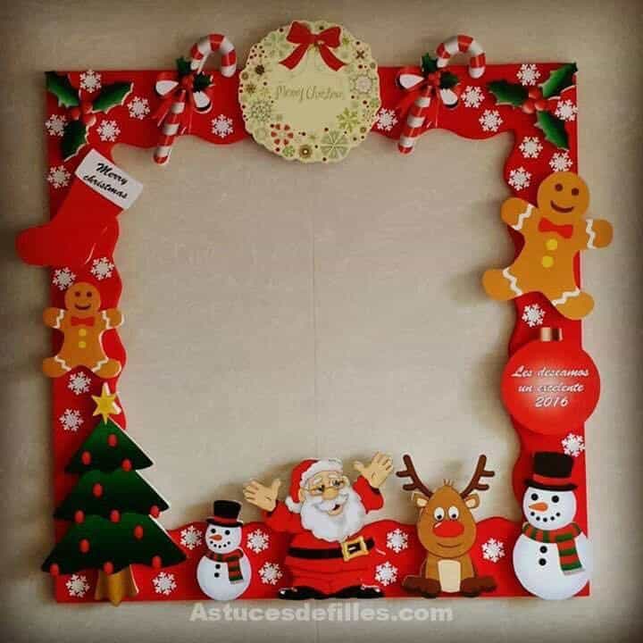 26 créations ludiques de cadre photo pour Noël 4