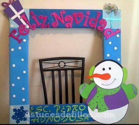 26 créations ludiques de cadre photo pour Noël 23