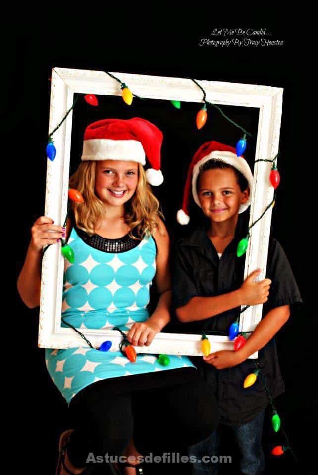 26 créations ludiques de cadre photo pour Noël 26