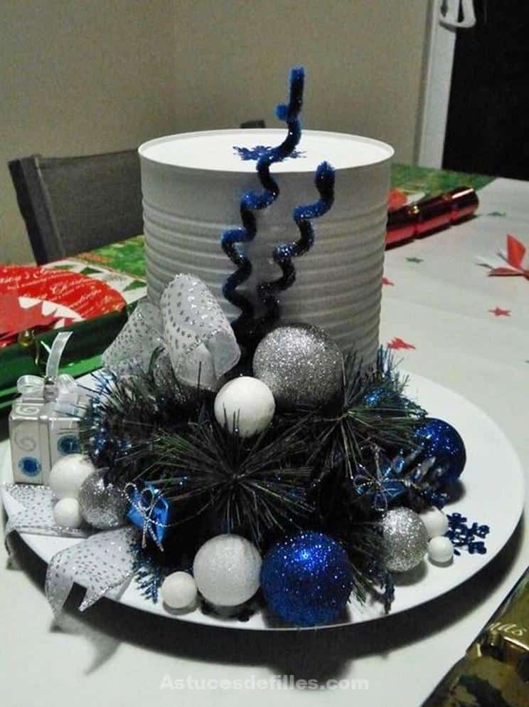 9 Décorations de Noël avec des boites de conserves 9