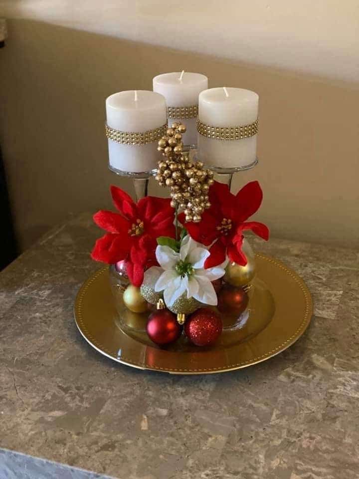 40 centres de table de Noël que vous pouvez faire à la maison 20