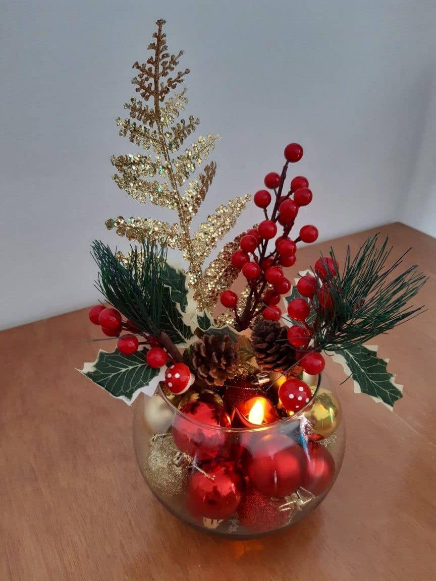 40 centres de table de Noël que vous pouvez faire à la maison 22