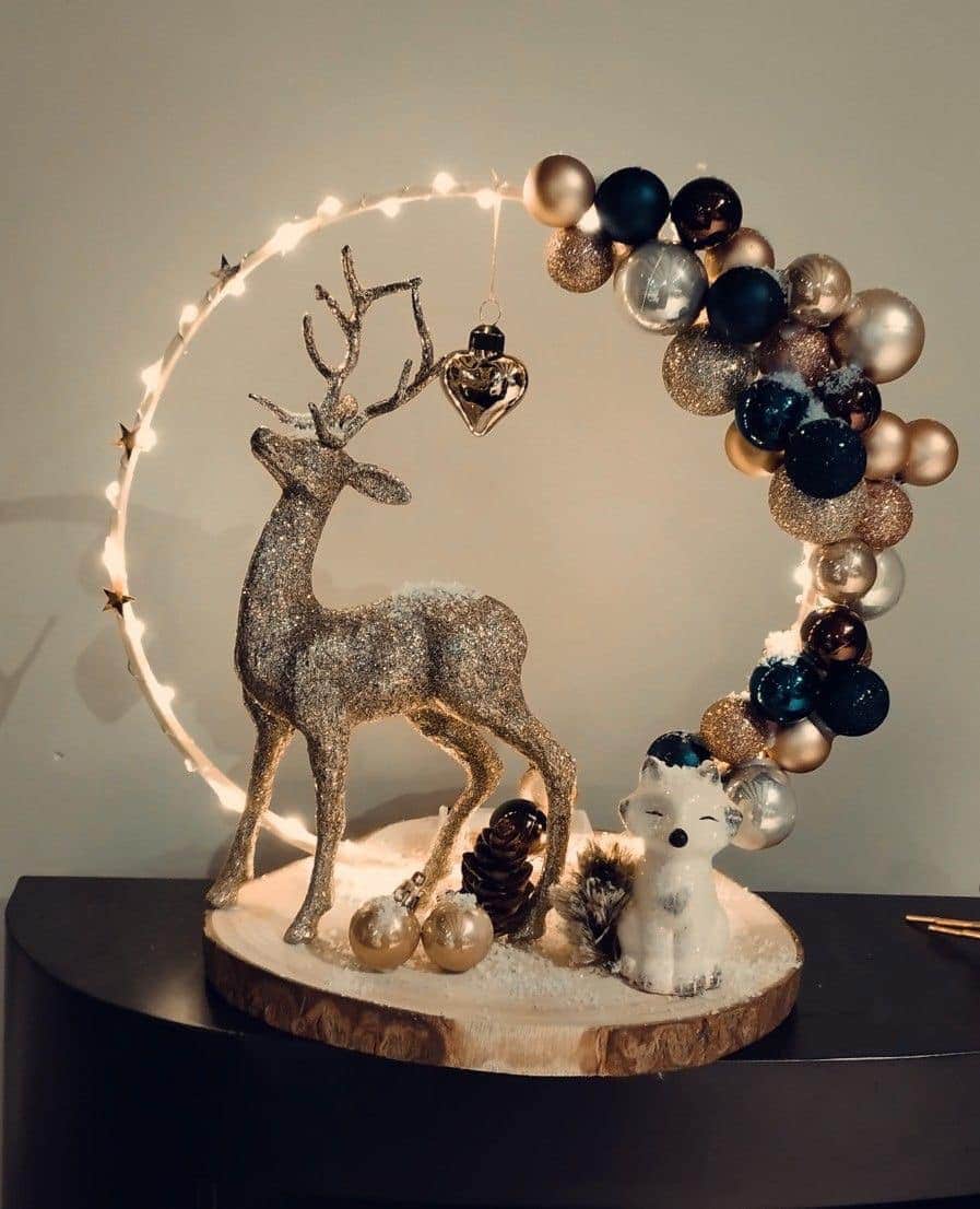 40 centres de table de Noël que vous pouvez faire à la maison 29