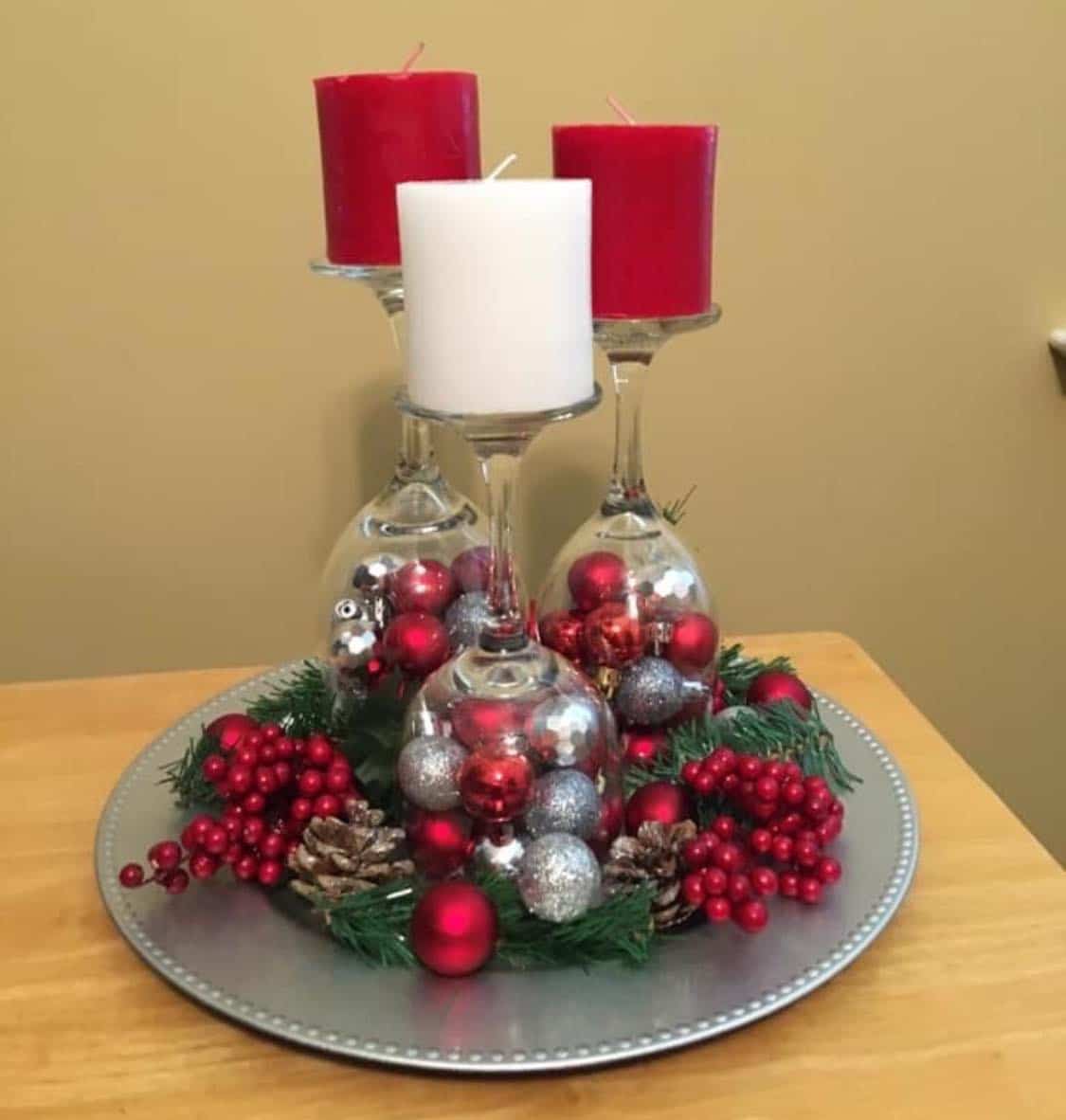 40 centres de table de Noël que vous pouvez faire à la maison 4