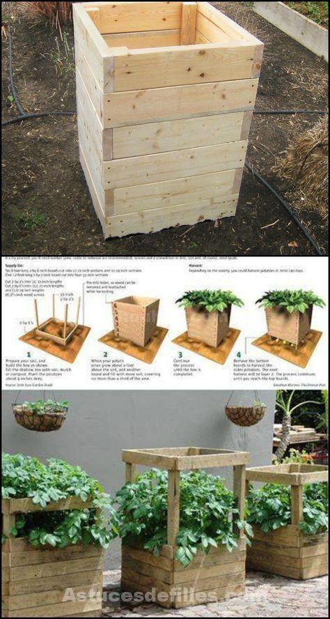 39 idées de bancs en bois DIY pour vos fleurs 20