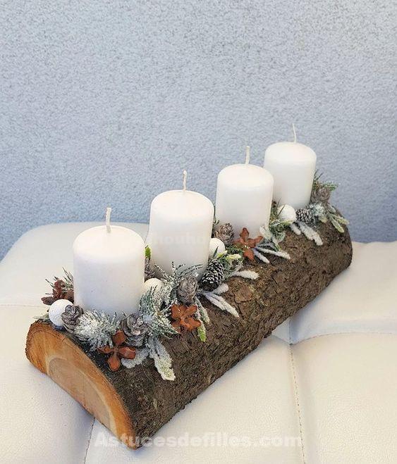 30 Centres de tables de Noël DIY en bois à recréer pendant les vacances 3 30 Centres de tables de Noël DIY en bois à recréer pendant les vacances 3