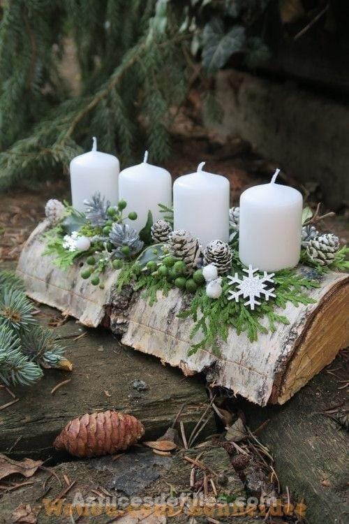 30 Centres de tables de Noël DIY en bois à recréer pendant les vacances 4 30 Centres de tables de Noël DIY en bois à recréer pendant les vacances 4