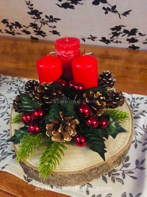 30 Centres de tables de Noël DIY en bois à recréer pendant les vacances 12 30 Centres de tables de Noël DIY en bois à recréer pendant les vacances 12