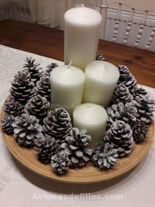 30 Centres de tables de Noël DIY en bois à recréer pendant les vacances 21 30 Centres de tables de Noël DIY en bois à recréer pendant les vacances 21