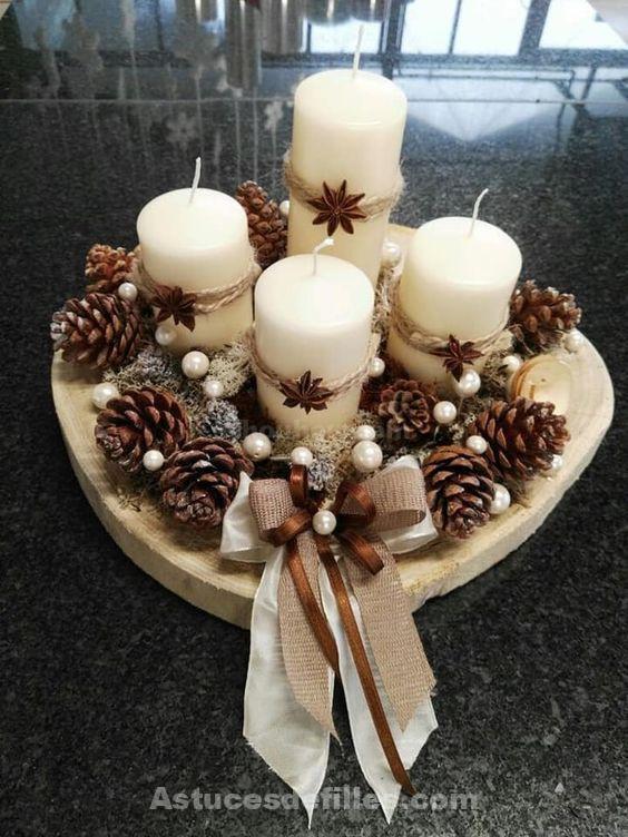 30 Centres de tables de Noël DIY en bois à recréer pendant les vacances 22 30 Centres de tables de Noël DIY en bois à recréer pendant les vacances 22