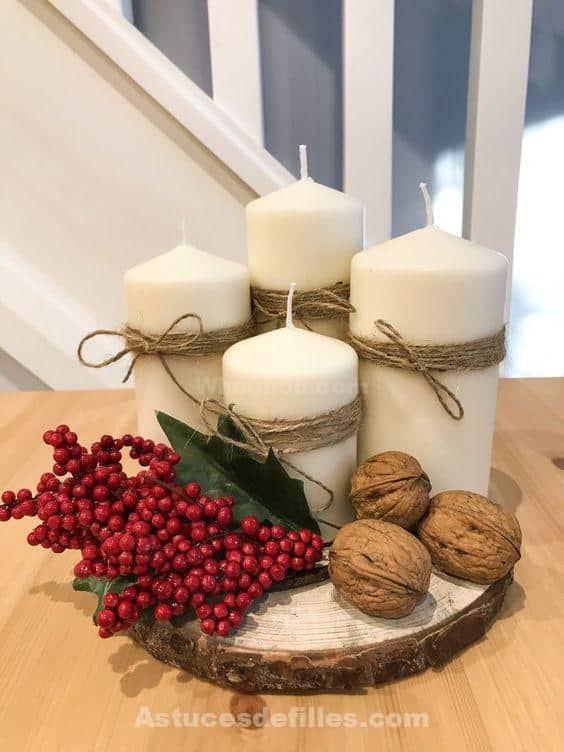 30 Centres de tables de Noël DIY en bois à recréer pendant les vacances 24 30 Centres de tables de Noël DIY en bois à recréer pendant les vacances 24