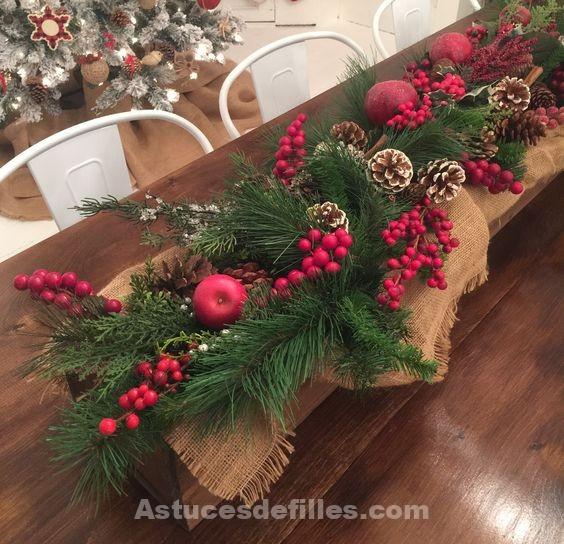 15 Centres de table de Noël avec des bougies 10