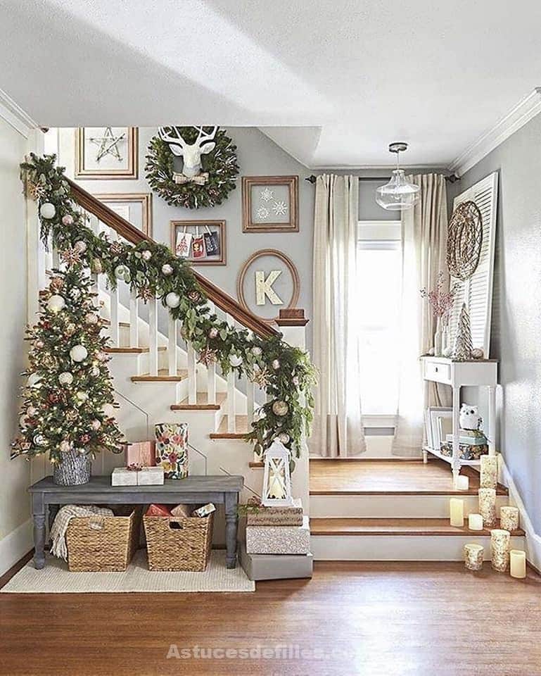 69 jolies idées pour décorer votre maison pour Noël 62