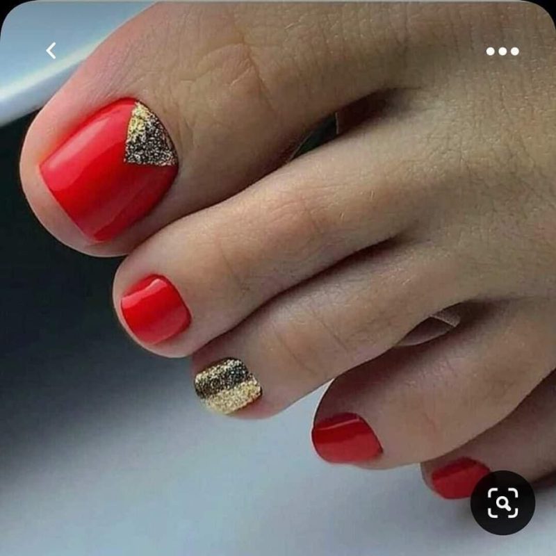 17 Idées de Pédicures Rouges Pour Embellir les Pieds 6 17 Idées de Pédicures Rouges Pour Embellir les Pieds 6