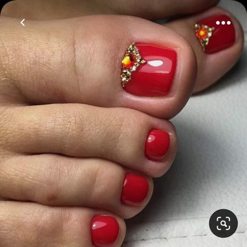 17 Idées de Pédicures Rouges Pour Embellir les Pieds 2 17 Idées de Pédicures Rouges Pour Embellir les Pieds 2