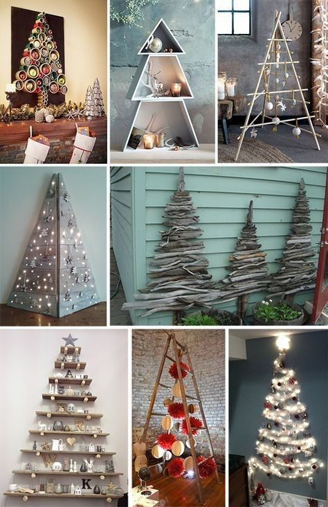 DIY : 25 inspirations pour faire un sapin minimaliste pour Noël 11 DIY : 25 inspirations pour faire un sapin minimaliste pour Noël 11