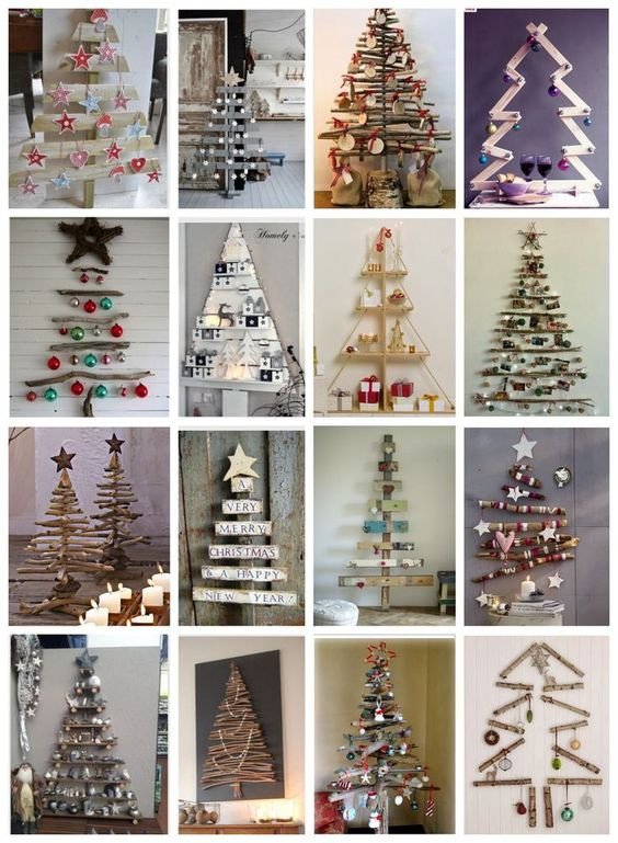 DIY : 25 inspirations pour faire un sapin minimaliste pour Noël 12 DIY : 25 inspirations pour faire un sapin minimaliste pour Noël 12