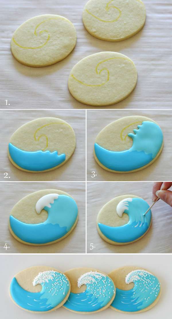 15 Recettes Innovantes pour Des Biscuits à Croquer 14 Biscuit vague d'été