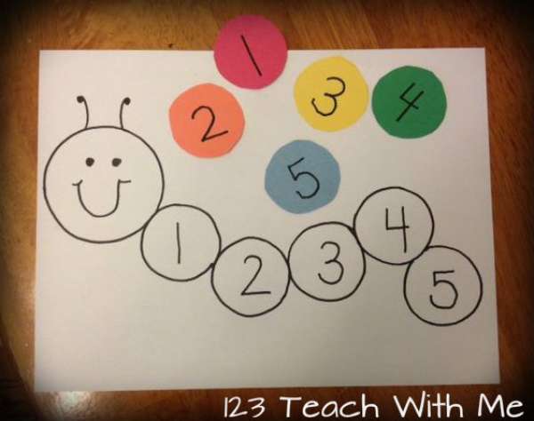 19 activités amusantes pour faire aimer les maths à vos enfants 7 Compter jusqu'à 5
