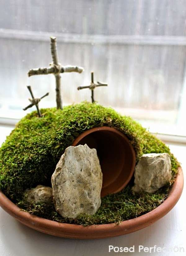 Éblouissez votre Pâques : 17 Décorations DIY à Adopter pour une Fête Inoubliable 7 Jardin miniature